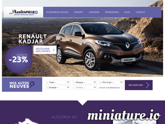 autoprix40.fr website preview