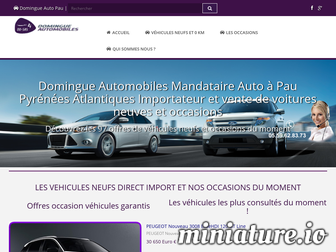 domingue-auto-import.com website preview