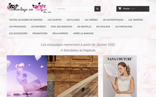 mariageenrose.fr website preview