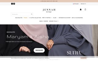 jennah-boutique.com website preview