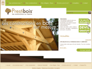 prestibois.com website preview