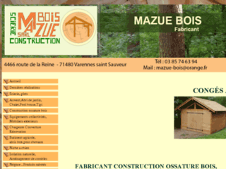 mazuebois.com website preview