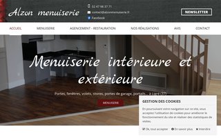 alzon-menuiserie.com website preview