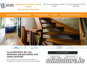 saint-genis-menuiseries.fr website preview