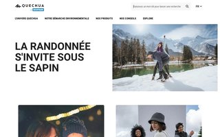 quechua.fr website preview