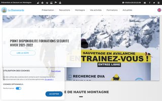 chamoniarde.com website preview