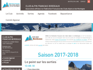 clubalpinbordeaux.ffcam.fr website preview