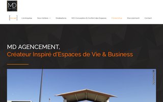 md-agencement.fr website preview